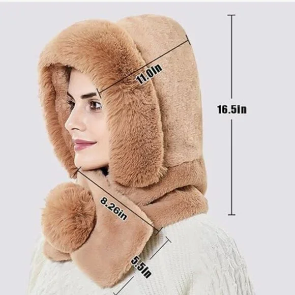 Slouchy Fleece Beanie Winter Hat - Picture 2 of 6